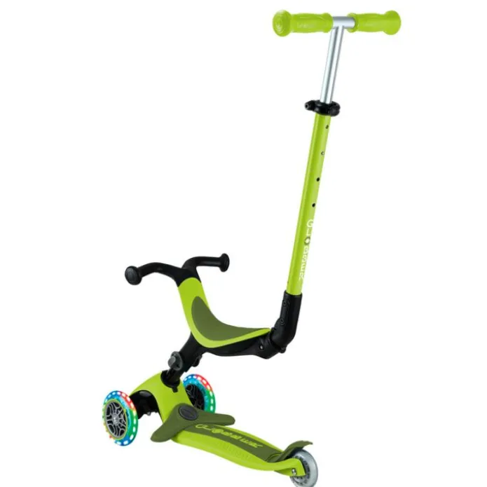 Patinete evolutivo 3 en 1 Go Up Active verde lima con luces - Globber