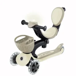 Patinete evolutivo 3 en 1 Go Up Baby taupe con luces - Globber