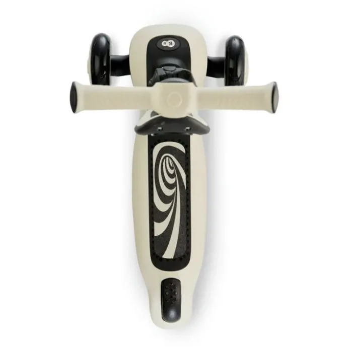 Patinete evolutivo 2 en 1 Halley blanco piedra con luces - Kinderkraft