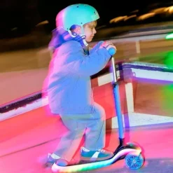Patinete evolutivo 2 en 1 Raket Up azul con luces - Kinderkraft