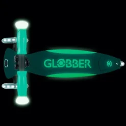 Patinete plegable Elite Glow con luces verde menta - Globber