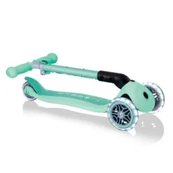 Patinete plegable Junior Foldable Eco verde menta con luces - Globber
