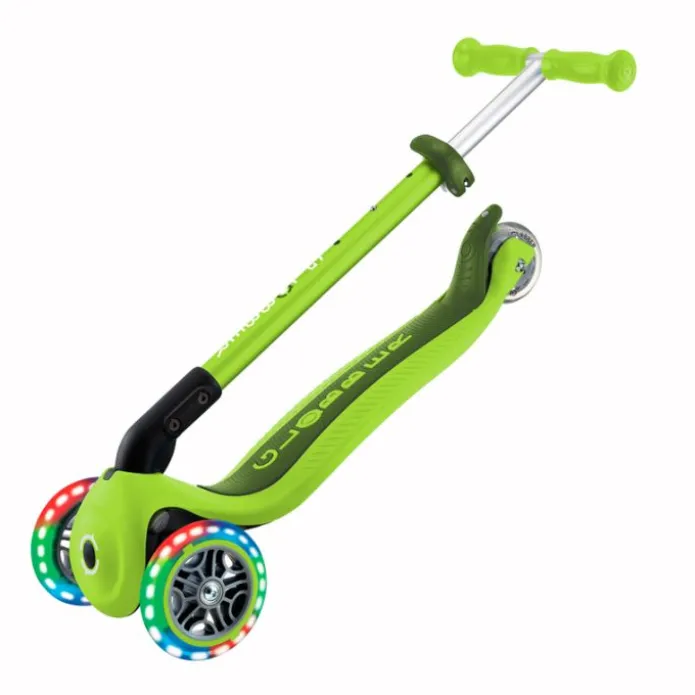 Patinete plegable Primo Foldable verde lima con luces - Globber