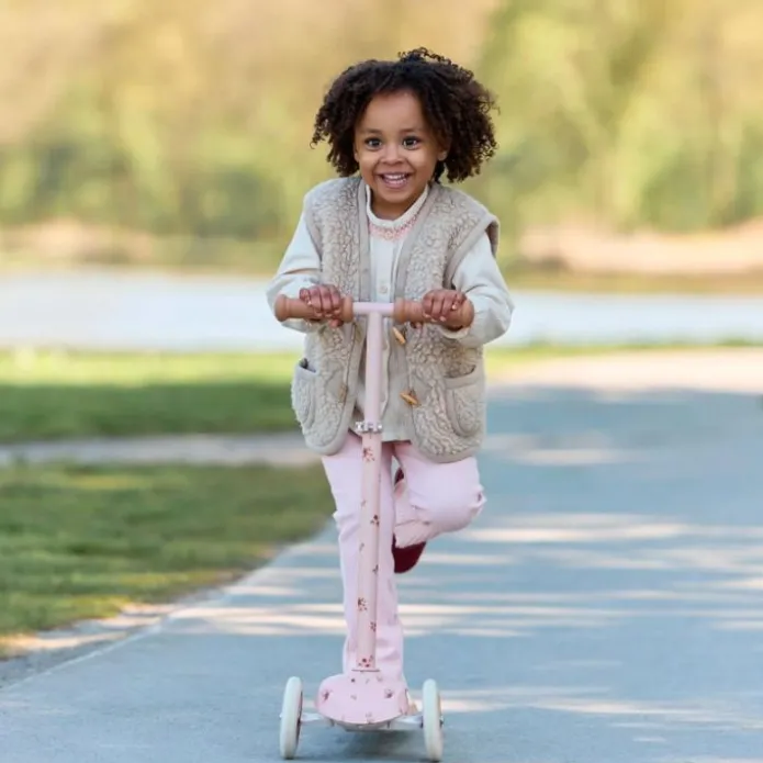 Patinete rosa floral - Little Dutch