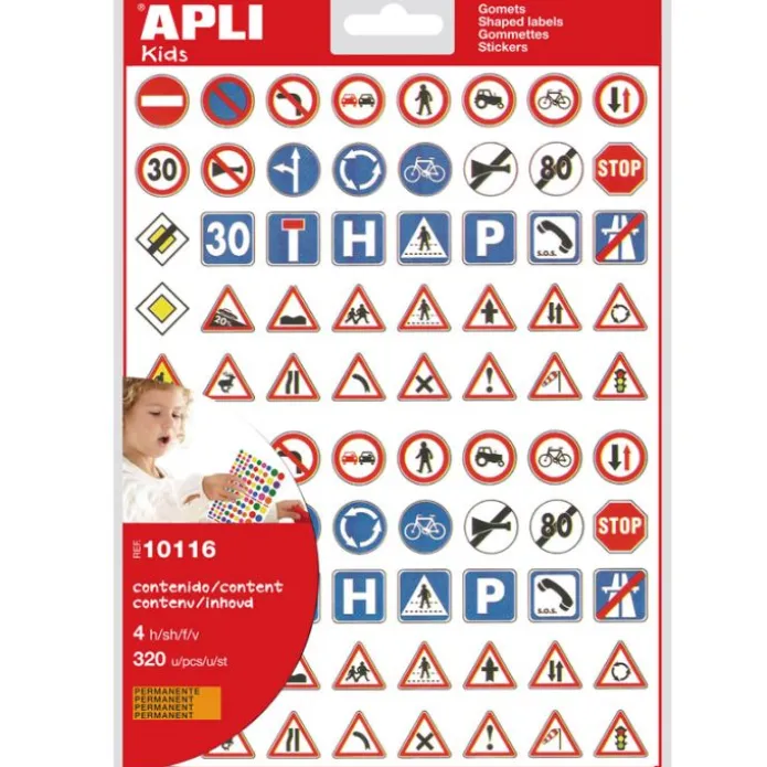 Pegatinas Gomets Señales de tráfico (320) - Apli