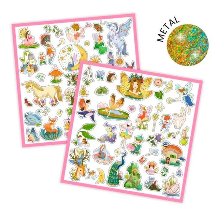 Pegatinas metalizadas Fantasía (160) - Djeco