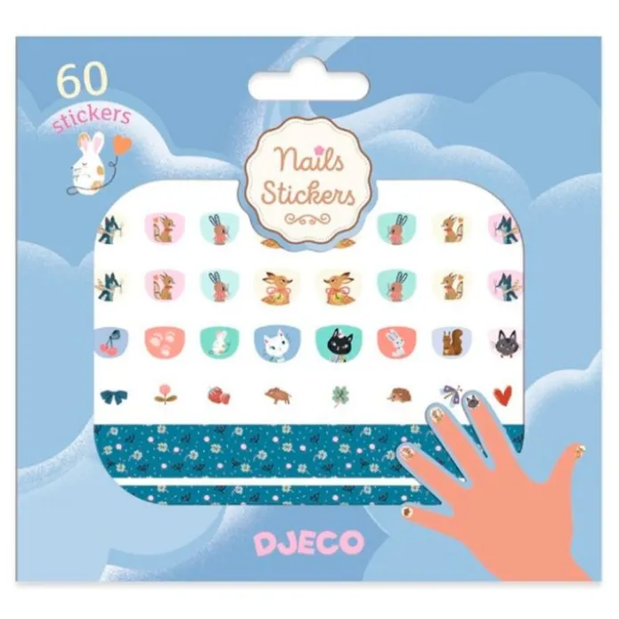 Pegatinas para uñas Animales Bonitos (120) - Djeco