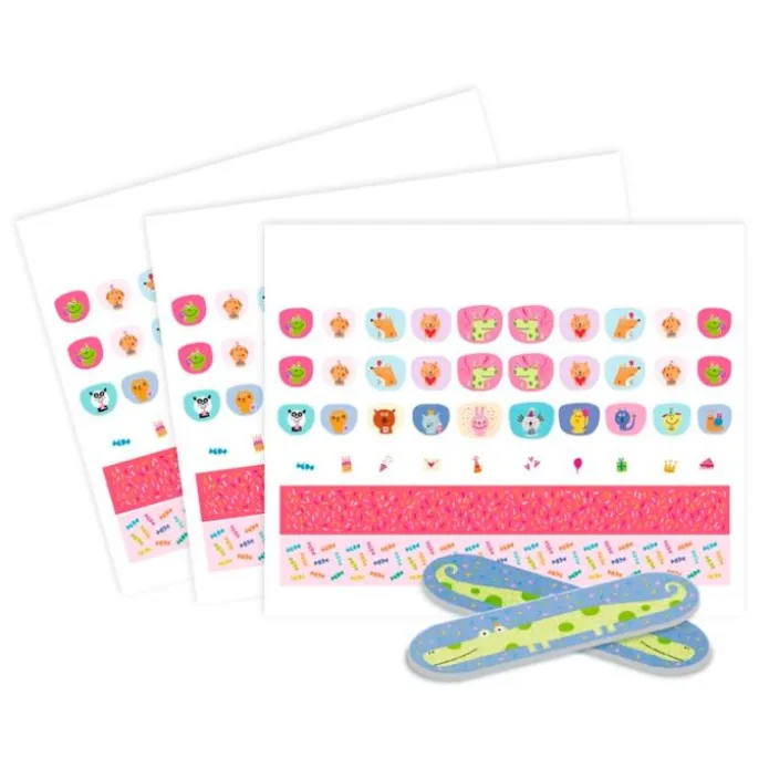 Pegatinas para uñas Feliz Cumpleaños (120) - Djeco