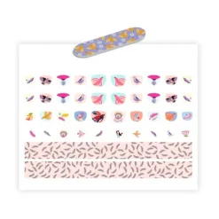Pegatinas para uñas Pájaros y plumas (120) - Djeco