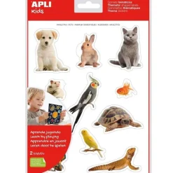 Pegatinas reutilizables Gomets Mascotas (22) - Apli