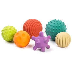 Pelotas sensoriales con texturas y colores (6) - Miniland