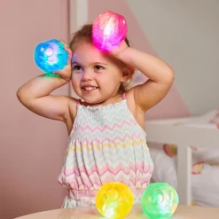 Pelotas sensoriales de colores con luces (4) - TickiT