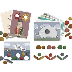 Piedras ecológicas de colores con 8 tarjetas (36) - EDX Education