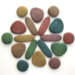 Piedras ecológicas de colores con 8 tarjetas (36) - EDX Education
