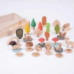 Piezas de bosque de madera (37) - TickiT