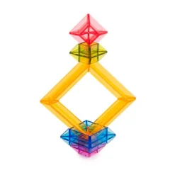Piezas de colores translúcidos para construir pirámides (25) - Miniland