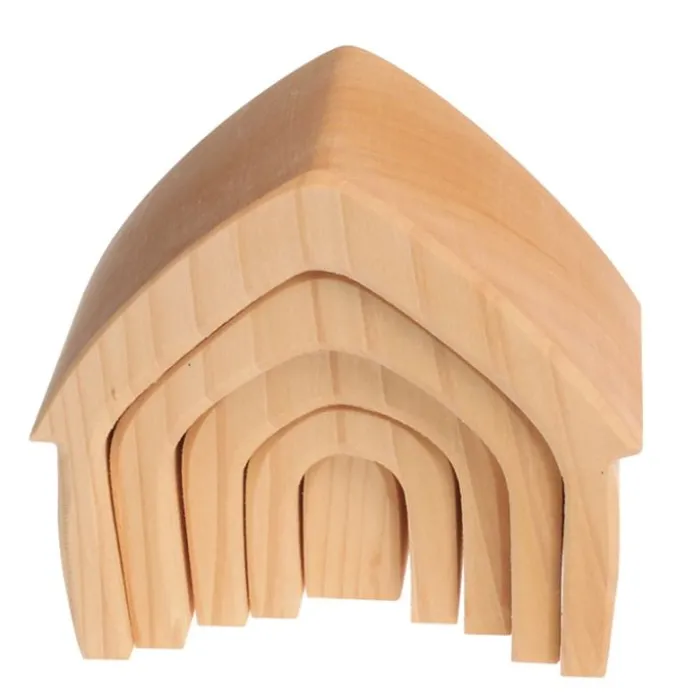 Piezas de madera natural casa (5) - Grimm's