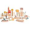 Piezas de madera para construir una ciudad Happy Place (40) - Grapat