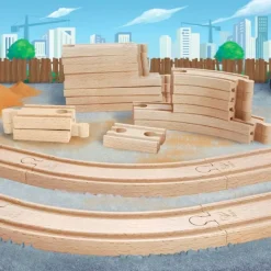 Piezas de madera para extender las vías de tren (27) - Hape