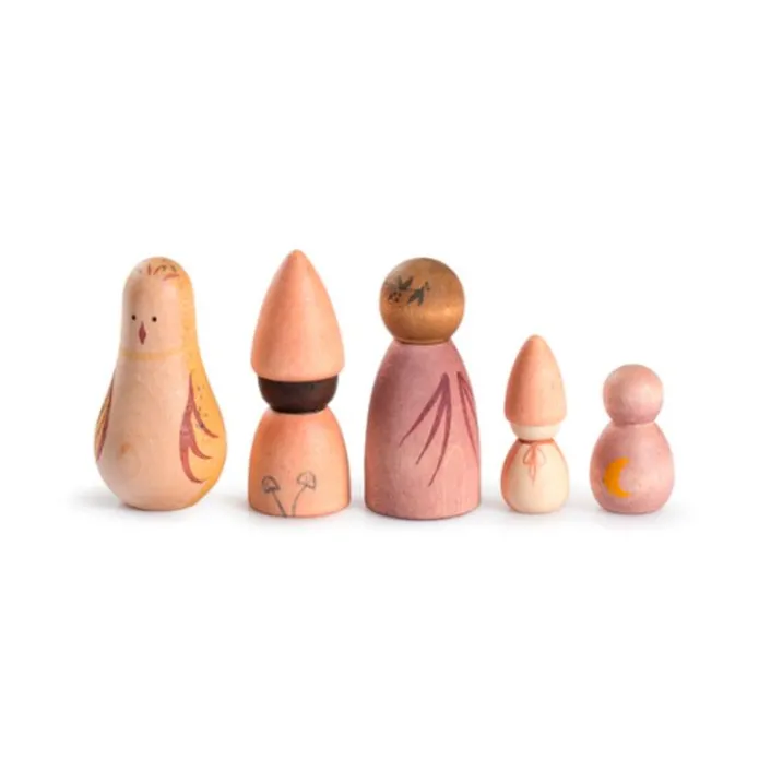 Piezas de madera personajes de cuentos Moonlight (22) - Grapat