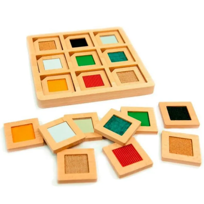 Piezas de madera táctiles para emparejar - Andreu Toys