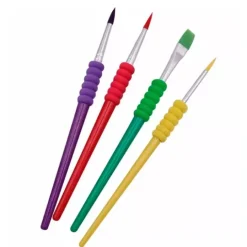 Pinceles con mango ergonómico Easy Grip (4) - Deukaliptus