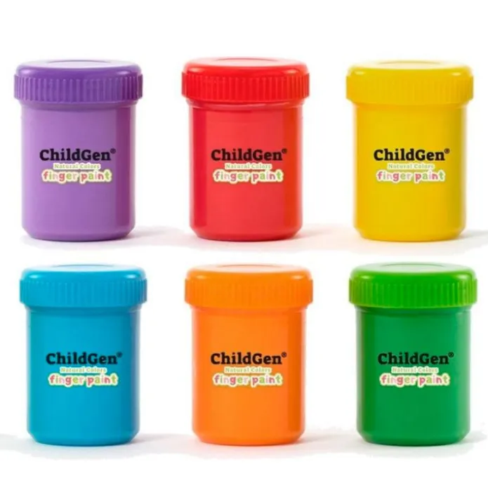 Pintura de dedos orgánica 50 ml (6) - ChildGen