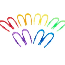 Pinzas grandes de colores translúcidos (12) - TickiT