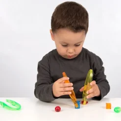 Pinzas grandes de colores translúcidos (12) - TickiT