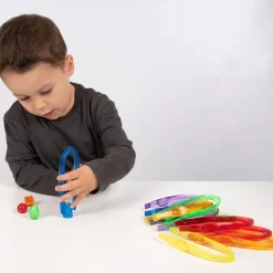 Pinzas grandes de colores translúcidos (12) - TickiT