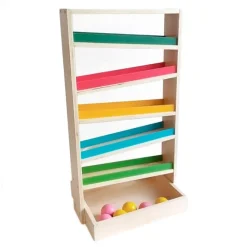 Pista de bolas de madera de colores Ball Tracker - Montessori