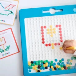 Pizarra magnética con tarjetas Imadots 31 x 31 cm - Braintoys