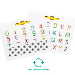 Pizarra magnética reversible Imapad números y letras 31 x 25,5 cm - Braintoys