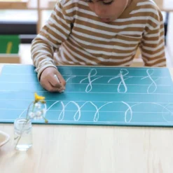 Pizarra reversible con líneas y cuadros - Montessori