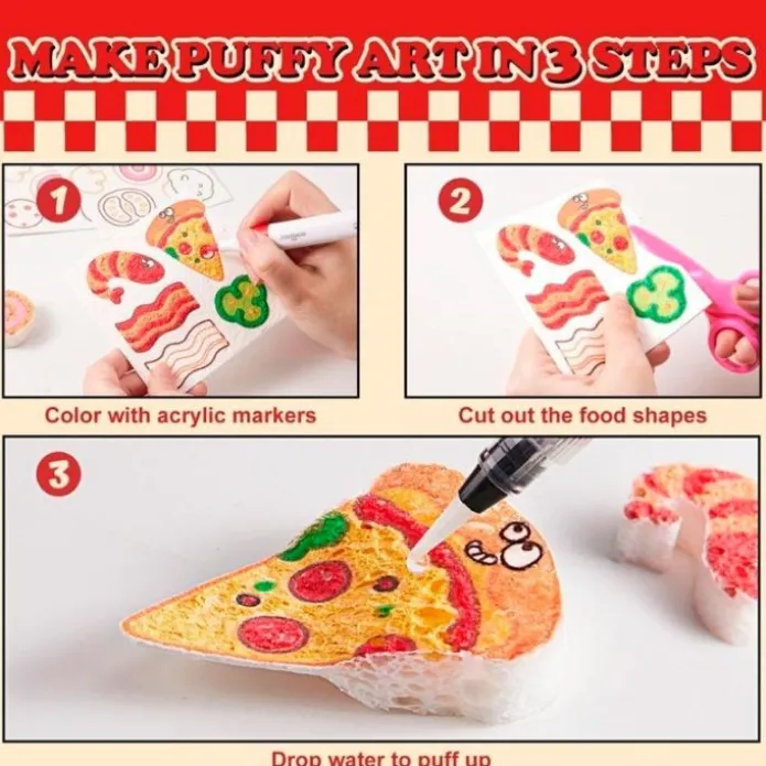 Pizza mágica de espuma 3D - Jarmelo