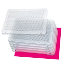 Placas transparentes para pinchos de colores Pegs (6) - Miniland