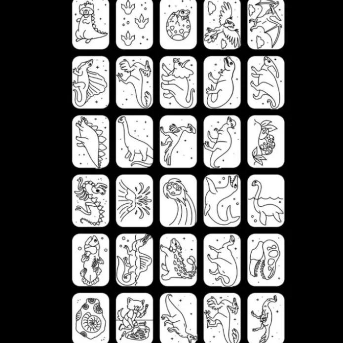 Plantillas de repuesto para Kidydraw Galaxia y dinosaurios (60) - Kidywolf