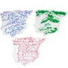 Plantillas mapas España: provincias, cordilleras y ríos (3)
