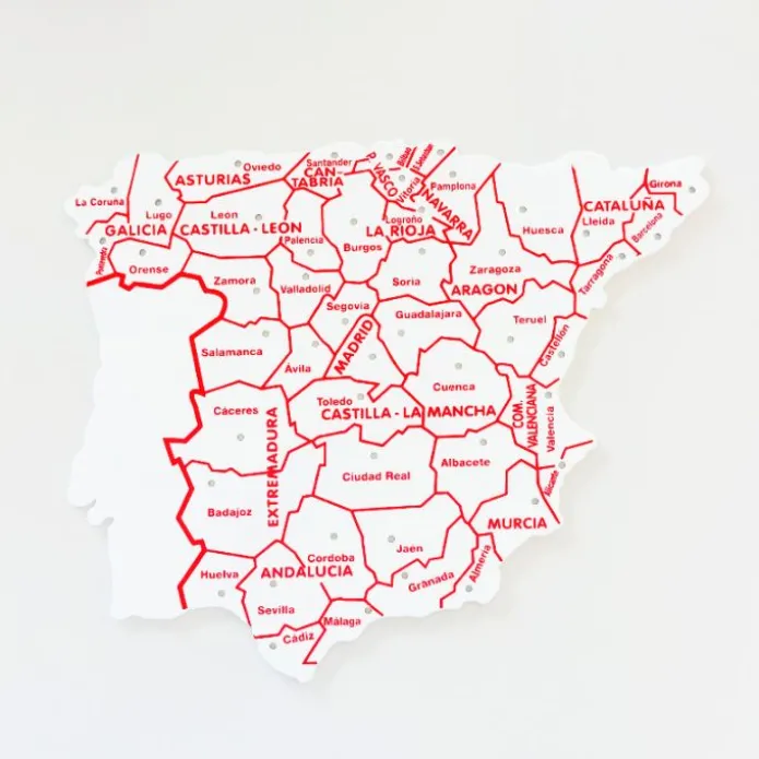 Plantillas mapas España: provincias, cordilleras y ríos (3)