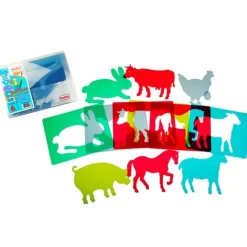 Plantillas translúcidas animales de granja Light & Learn - HenBea