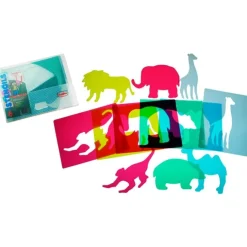 Plantillas translúcidas animales del zoo Light & Learn - HenBea