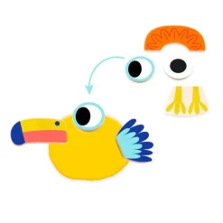 Plastilina y piezas de madera para formar animales - Djeco