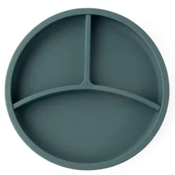 Plato con separador y ventosa azul - Silicona - Eco Rascals
