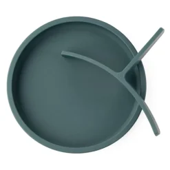 Plato con separador y ventosa azul - Silicona - Eco Rascals
