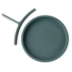 Plato con separador y ventosa azul - Silicona - Eco Rascals