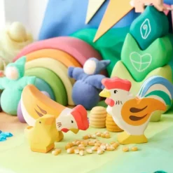 Pollito con la cabeza alzada de madera - HOLZTIGER