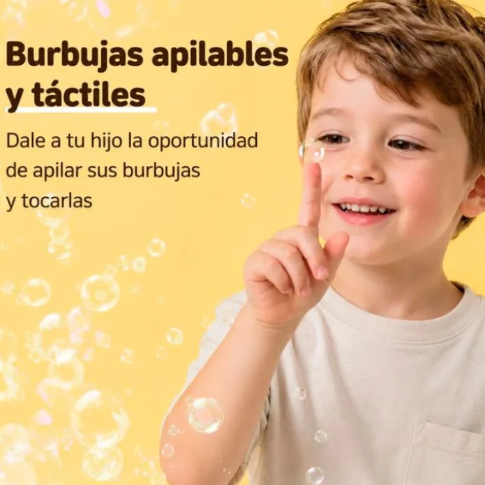 Pompero pompas o burbujas de jabón tocables - The Mother's Corn