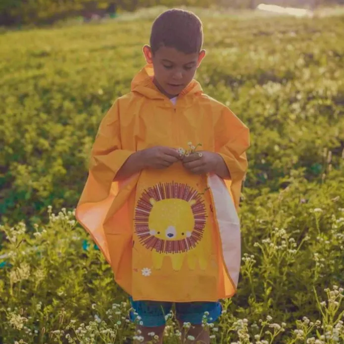 Poncho impermeable amarillo león - Sassi