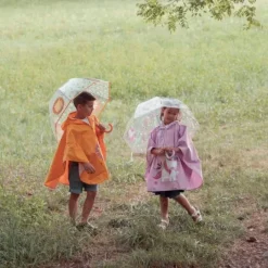 Poncho impermeable lila unicornio - Sassi