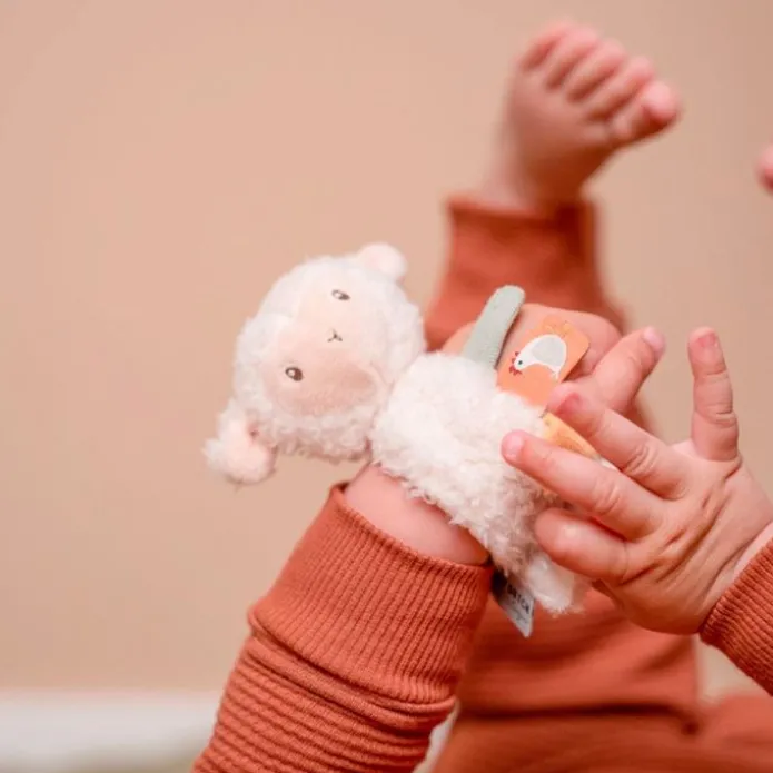 Pulsera sonajero de peluche Oveja - Little Dutch